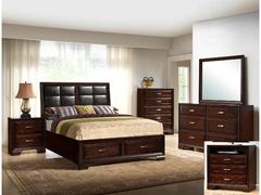 Crown Mark - Jacob Storage Queen Bed, D/M, NS, & Chest