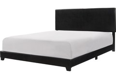 Crown Mark - Erin Espresso Upholstered Queen Bed