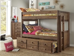 Simply Bunk Bed! - Full/Full Bunkbed w/Twin Trundle