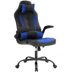 Black&Blue Ergonomic Gaming Chair w/LumbarSupport