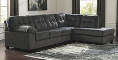 Ashley Furniture - Accington - Granite Sectional RSF Chaise