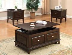 CrownMark Harmon Coffee Tbl w/Lift-Top and 2 End Tables