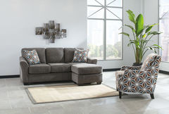 Ashley Furniture - Brise Slate w/Moveable Chaise and Colorful Chair