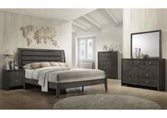 Evan King Bed,Dresser,Mirror,Nightstand&Chest
