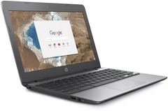 Hp - HD 11.6" Chrome Notebook, Intel Celeron N3060