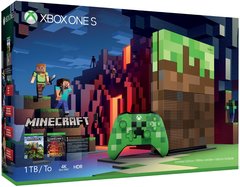 Microsoft - X-Box One S 1TB Minecraft Edition