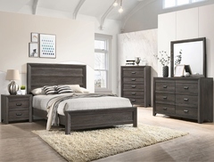 CrownMark - Adelaide King Bed, D/M, Nightstand, & Chest