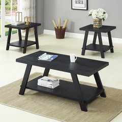 Ashley Furniture - Jandor Black Coffee&End Tables Set