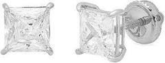 S Silver 2.0ct Swarovski Crystal Earrings