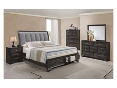 Crown Mark - Jaymes Storage Queen Bed, D/M, NS, & Chest