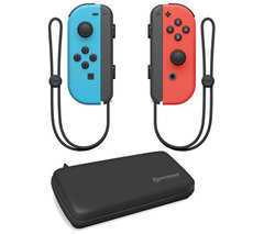 Nintendo Switch with Blue and Red Joy-Con