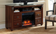 Ashley Furniture - Gabriela 60" TV Stand w/Fireplace